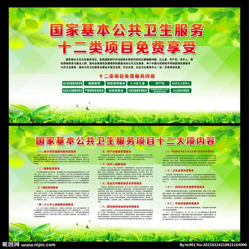 守護全民健康，助力兒童成長 國家基本公共衛(wèi)生服務(wù)與招生輔助服務(wù)展板圖解